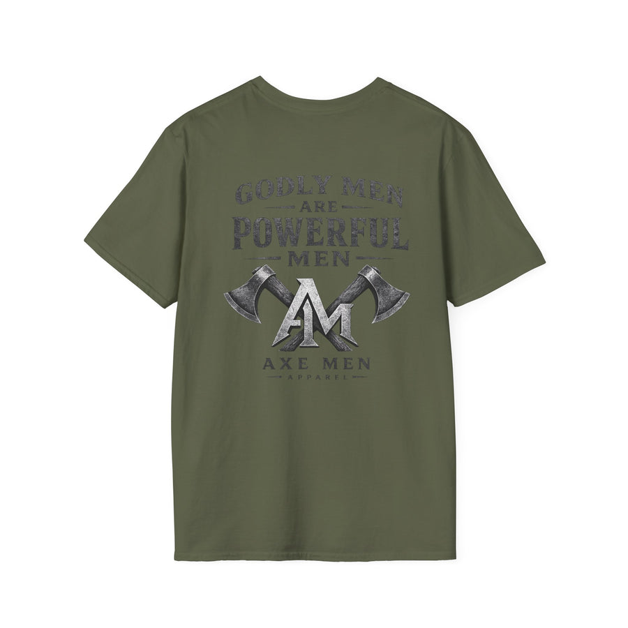 Godly Man Are Powerful Men T-Shirt — Christian Inspirational Tee