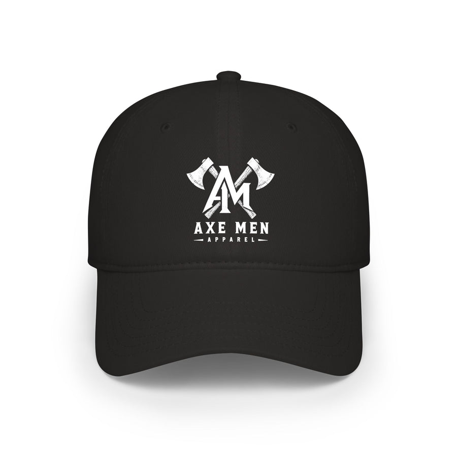 Axe Men Logo Print Baseball Cap — Low Profile Black Dad Hat