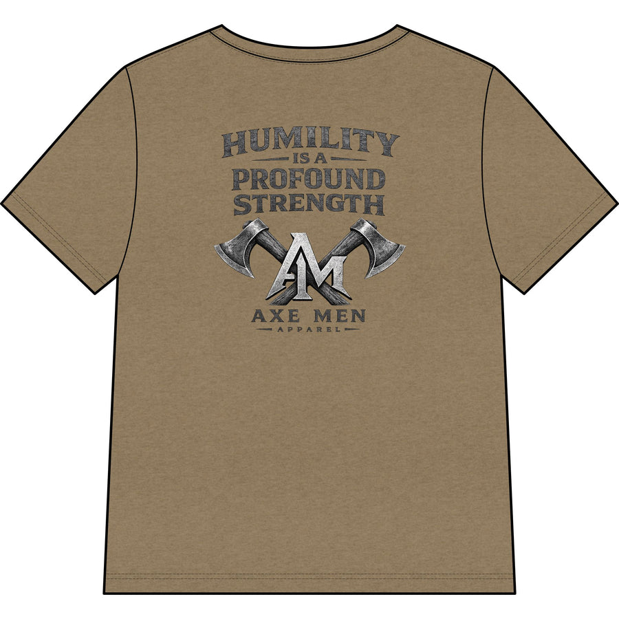 Humility Is a Profound Strength V‑Neck Tee — Women's Relaxed Heather
