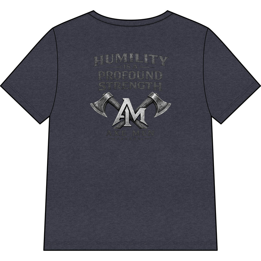 Humility Is a Profound Strength V‑Neck Tee — Women's Relaxed Heather