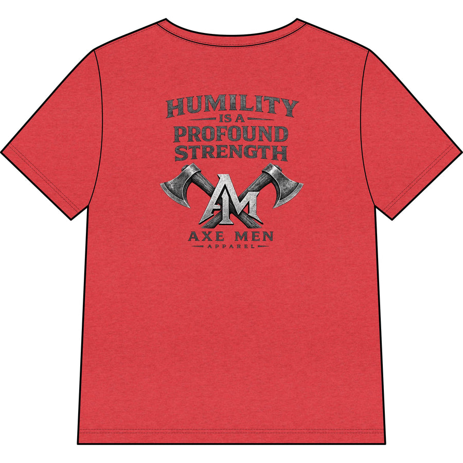 Humility Is a Profound Strength V‑Neck Tee — Women's Relaxed Heather