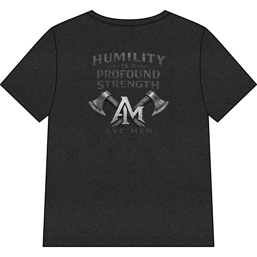 Humility Is a Profound Strength V‑Neck Tee — Women's Relaxed Heather