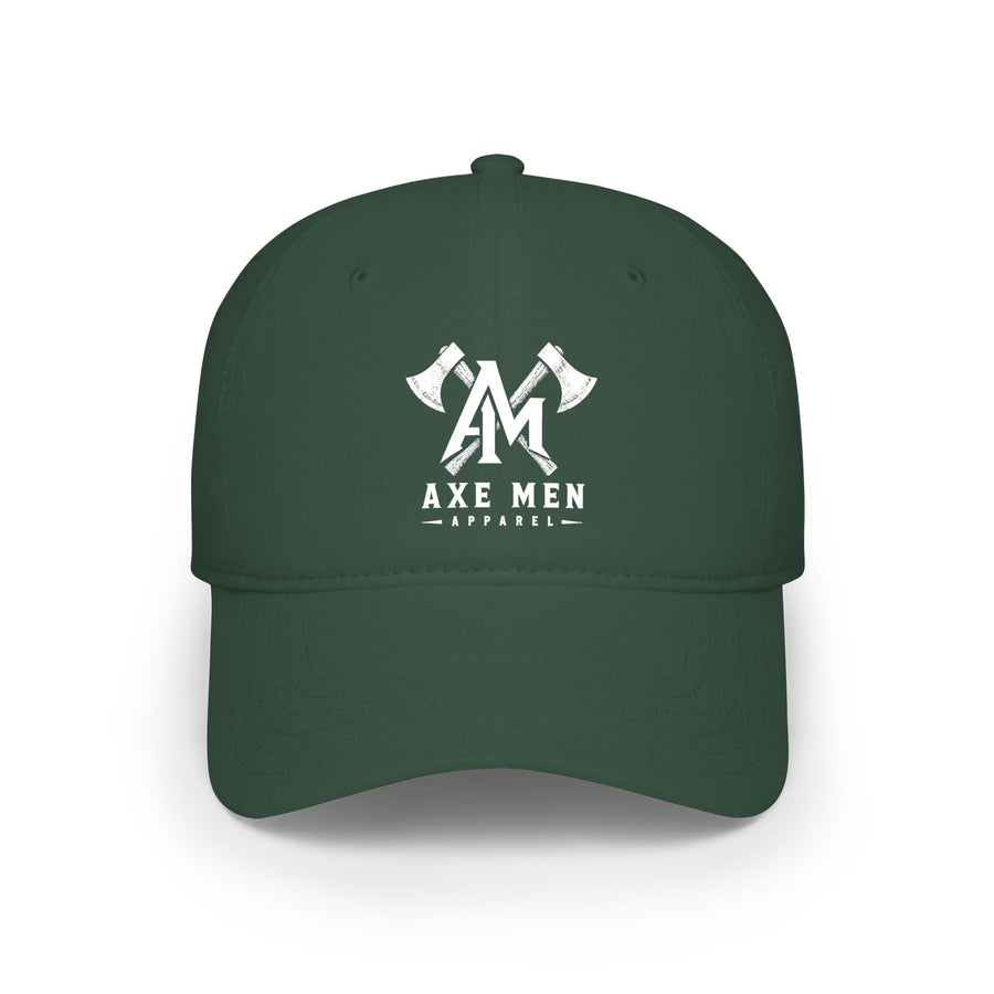 Axe Men Logo Print Baseball Cap — Low Profile Black Dad Hat