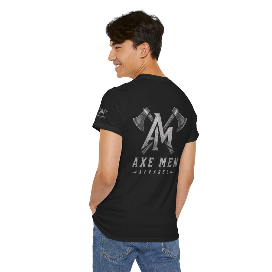 Axe Men Logo Graphic Tee — Rustic Axe Back Print