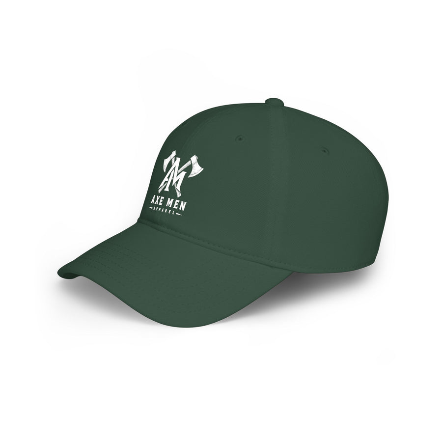 Axe Men Logo Print Baseball Cap — Low Profile Black Dad Hat